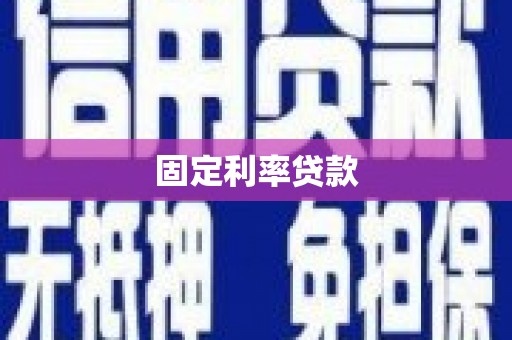 华龙固定利率贷款