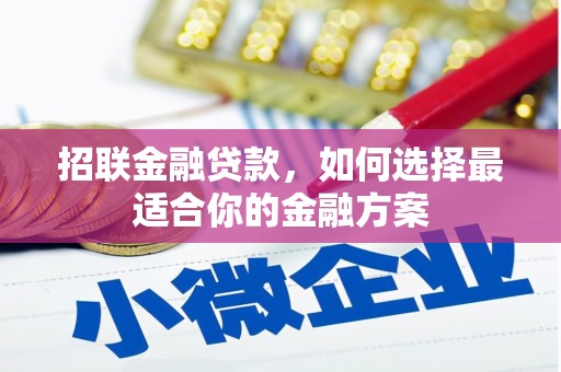 华龙招联金融贷款，如何选择最适合你的金融方案