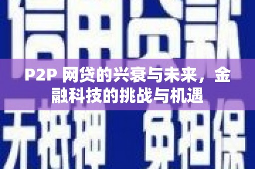 华龙P2P 网贷的兴衰与未来，金融科技的挑战与机遇