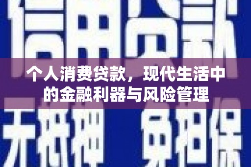 华龙个人消费贷款，现代生活中的金融利器与风险管理