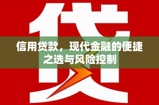 华龙信用贷款，现代金融的便捷之选与风险控制