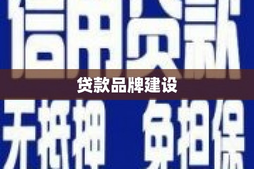 华龙贷款品牌建设