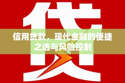 华龙信用贷款，现代金融的便捷之选与风险控制