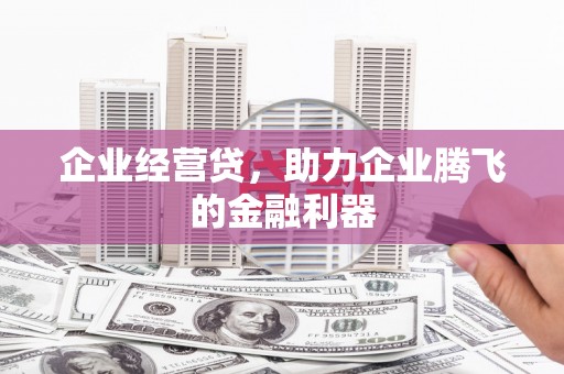 华龙企业经营贷，助力企业腾飞的金融利器