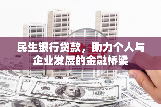 华龙民生银行贷款，助力个人与企业发展的金融桥梁