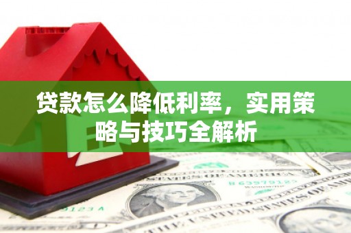 华龙贷款怎么降低利率，实用策略与技巧全解析