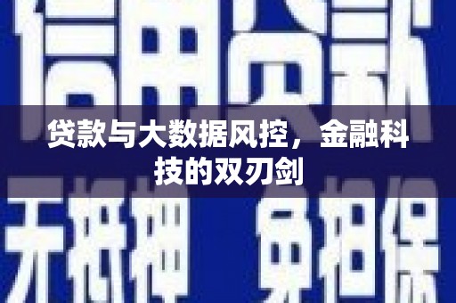 华龙贷款与大数据风控，金融科技的双刃剑