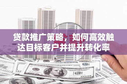 华龙贷款推广策略，如何高效触达目标客户并提升转化率