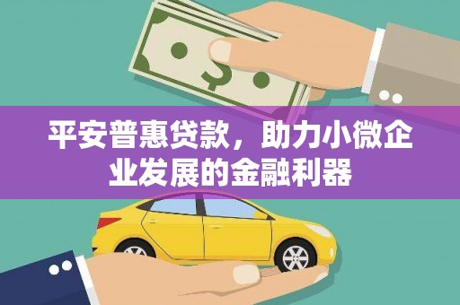 华龙平安普惠贷款，助力小微企业发展的金融利器