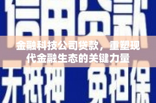华龙金融科技公司贷款，重塑现代金融生态的关键力量