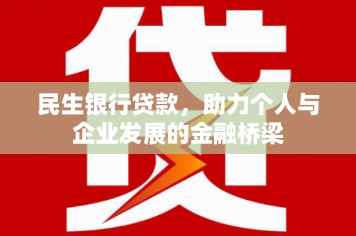 华龙民生银行贷款，助力个人与企业发展的金融桥梁