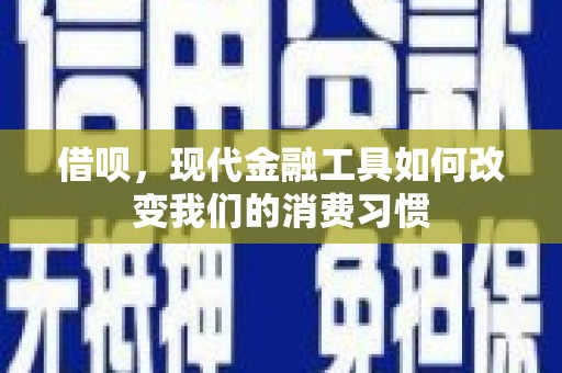 华龙借呗，现代金融工具如何改变我们的消费习惯