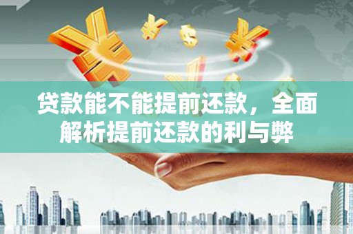 华龙贷款能不能提前还款，全面解析提前还款的利与弊