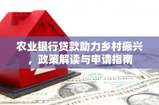 华龙农业银行贷款助力乡村振兴，政策解读与申请指南