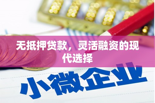 华龙无抵押贷款，灵活融资的现代选择