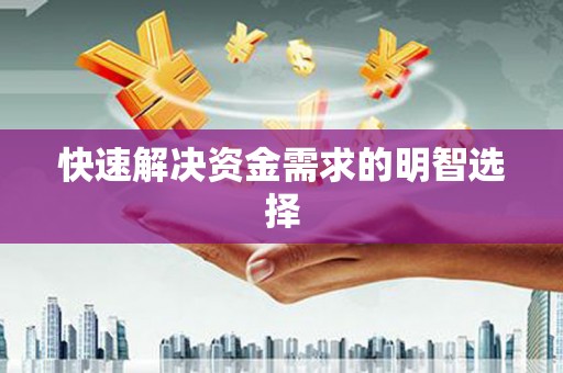华龙快速解决资金需求的明智选择