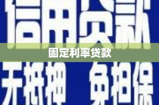 华龙固定利率贷款