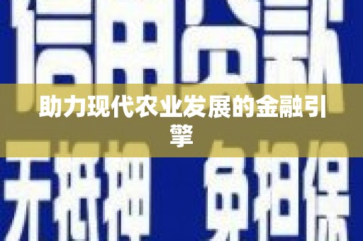 华龙助力现代农业发展的金融引擎